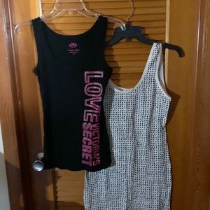 Two Victoria Secret tank tops